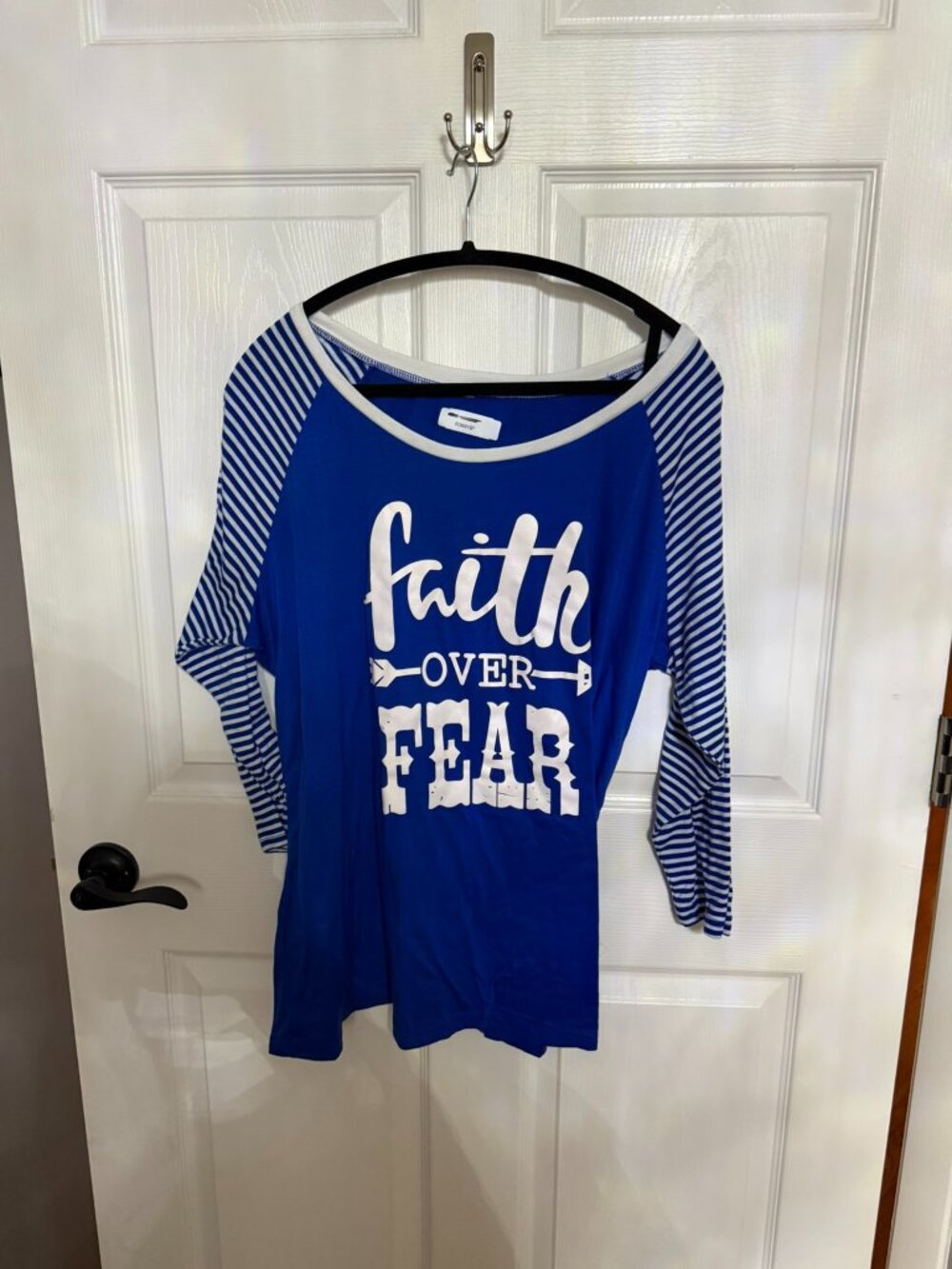 "Faith Over Fear" Baseball T-Shirt